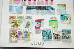 British Colonies Collection Of 550+ Stamps Mint & Used In Uni-safe Stockbook