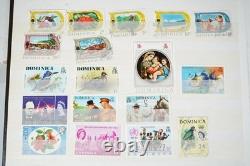 British Colonies Collection Of 550+ Stamps Mint & Used In Uni-safe Stockbook