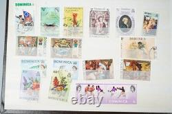 British Colonies Collection Of 550+ Stamps Mint & Used In Uni-safe Stockbook