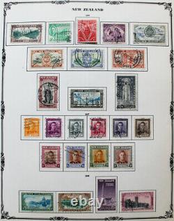 British Commonwealth 1930s-40s F-Z Stamp Collection in Scott Album