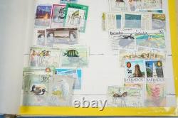 British Commonwealth Collection Of 1,700+ Stamps Used Stored In Album