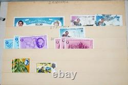 British Commonwealth Collection Of 1,900+ Stamps Mint & Used In Album