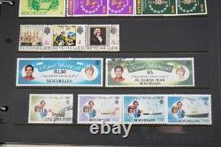 British Commonwealth Collection Of 1,900+ Stamps Mint & Used In Album