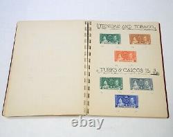 British Empire Commonwealth Coronation Issue Postage Stamp Collection Album 1937