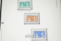 British Empire Mint Coronation Album 1937 Collection Of 170+ Stamps & 10+ Pairs