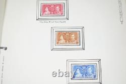 British Empire Mint Coronation Album 1937 Collection Of 170+ Stamps & 10+ Pairs