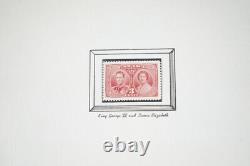 British Empire Mint Coronation Album 1937 Collection Of 170+ Stamps & 10+ Pairs