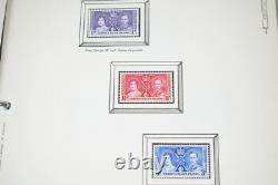 British Empire Mint Coronation Album 1937 Collection Of 170+ Stamps & 10+ Pairs