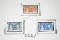 British Empire Mint Coronation Album 1937 Collection Of 170+ Stamps & 10+ Pairs
