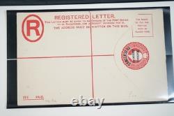 British Morocco Stationery Collection Of 27 Postcards / Envelopes In Scott Album