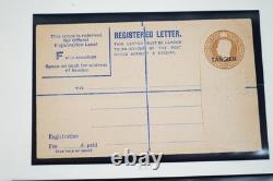 British Morocco Stationery Collection Of 27 Postcards / Envelopes In Scott Album