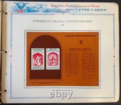 Bureau Souvenir Cards Stamp Collection White Ace Albums 3 Volume Set ZAYIX