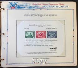 Bureau Souvenir Cards Stamp Collection White Ace Albums 3 Volume Set ZAYIX
