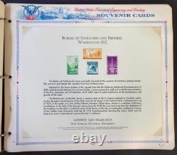 Bureau Souvenir Cards Stamp Collection White Ace Albums 3 Volume Set ZAYIX