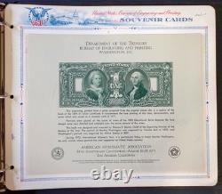 Bureau Souvenir Cards Stamp Collection White Ace Albums 3 Volume Set ZAYIX
