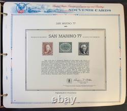 Bureau Souvenir Cards Stamp Collection White Ace Albums 3 Volume Set ZAYIX