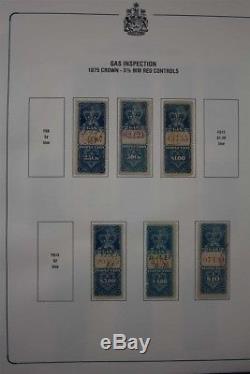 CANADA 600+ Revenues 1864-19. Van Dam Album Stamp Collection
