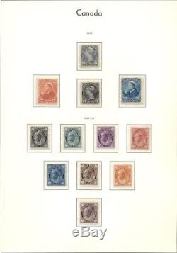 CANADA COLLECTION 1851-1999, in 3 albums, virtually complete, Scott $52,155.00