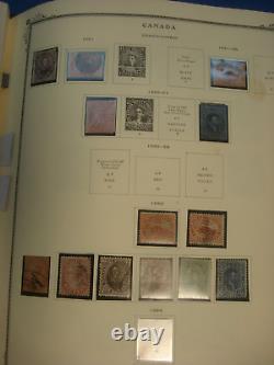 CANADA & PROVINCES Stamp Collection ALL PAGES SHOWN many MNH in 2 SCOTT ALBUMS