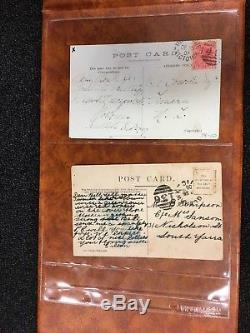 CD8 Victoria Barred Numerals and Post Offices Postcard Collection 2 albums