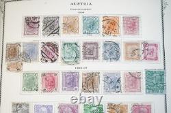 CENTRAL EUROPE 1850s-1950s COLLECTION OF 2300+ STAMPS MINT & USED IN SCOTT ALBUM