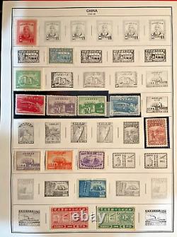 CHINA Stamp Collection FROM DRAGONS TO MAO 600 on Album Pgs. FREE US SHIP. Z-MAN