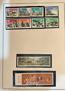 CHINA Stamp Collection FROM DRAGONS TO MAO 600 on Album Pgs. FREE US SHIP. Z-MAN