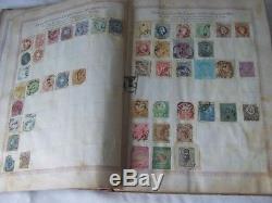 CLASSIC WORLD STAMP COLLECTION IN GROSSES ILLUSTRATED STAMP ALBUM, CIRCA 1890s