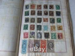 CLASSIC WORLD STAMP COLLECTION IN GROSSES ILLUSTRATED STAMP ALBUM, CIRCA 1890s
