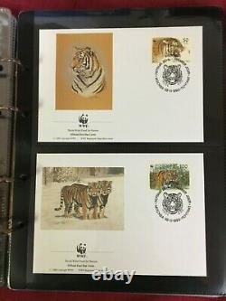 CMAU20 World Wildlife Fund First Day Covers and MUH sets Collection (4 albums)