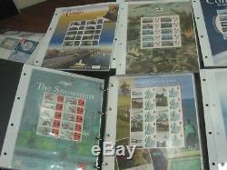 COLLECTION 121 DIFFERENT LIMITED SCARCE GENERIC SMILERS SHEETS STAMPS with ALBUM