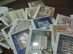 COLLECTION 121 DIFFERENT LIMITED SCARCE GENERIC SMILERS SHEETS STAMPS with ALBUM