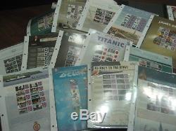 COLLECTION 121 DIFFERENT LIMITED SCARCE GENERIC SMILERS SHEETS STAMPS with ALBUM