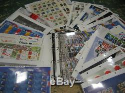 COLLECTION 36 GENERIC SMILERS SHEETS 2005-2010 STAMPS ALBUM approx fv £450