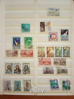 COLLECTION LOT RUSSIAN SOVIET STAMPS MINT and USED 1620 Stamp in Abria ALBUM
