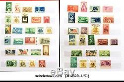 COLLECTION OF UNITED STATES USA STAMPS IN AN ALBUM FROM 1920 to 1969
