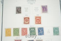 COLOMBIA 1860s-1980s COLLECTION OF 1,750+ STAMPS MINT & USED IN SCOTT ALBUM