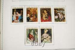 COOK ISLANDS 1920s-1980s COLLECTION OF 500+ MINT STAMPS STORED IN HARRIS ALBUM