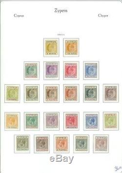 CYPRUS A Beautiful all Mint, Very Fine Original Gum collection on album pages