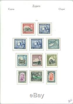 CYPRUS A Beautiful all Mint, Very Fine Original Gum collection on album pages