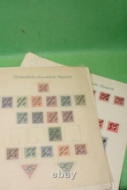 CZECHOSLOVAKIA 1919-1938 Genuine Oldtime Overprints Rarities Stamp Collection