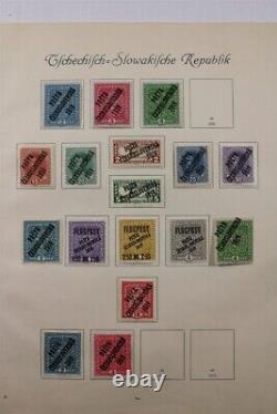 CZECHOSLOVAKIA 1919-1938 Genuine Oldtime Overprints Rarities Stamp Collection