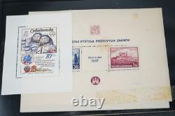 CZECHOSLOVAKIA COLLECTION OF 2600+ STAMPS & 5 FDCs MINT & USED IN LARGE ALBUM