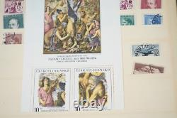 CZECHOSLOVAKIA COLLECTION OF 2600+ STAMPS & 5 FDCs MINT & USED IN LARGE ALBUM