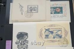 CZECHOSLOVAKIA COLLECTION OF 2600+ STAMPS & 5 FDCs MINT & USED IN LARGE ALBUM