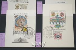 CZECHOSLOVAKIA COLLECTION OF 2600+ STAMPS & 5 FDCs MINT & USED IN LARGE ALBUM