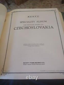 CZECHOSLOVAKIA STAMP COLLECTION Handsome 1973 Scott Specialty Album Tops PLUS