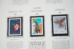 Canada 1990-1996 Collection Of All Mint Stamps In Album On White Ace Pages
