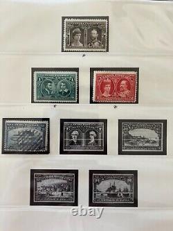 Canada Collection Lindner Hingeless Album Mixed MNH, Mint and Used stamps