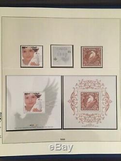 Canada Complete Collection Mint NH stamps in Illustrated Lindner Hingeless album